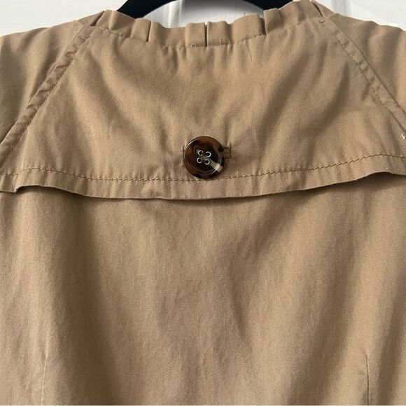 Anthropologie Moulinette Soeurs Button Down Double Breasted Trench Dress - Picture 8 of 12